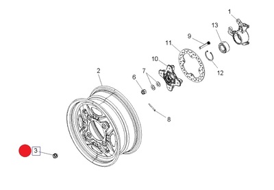 NUT-WHEEL,M10X1.25,TAPERED    